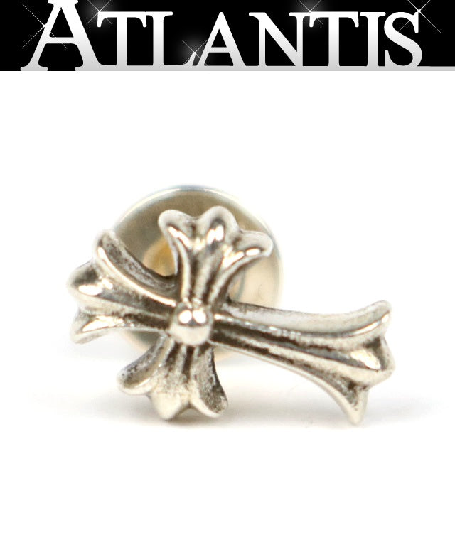 CHROME HEARTS Silver 925 2 FAT CH Cross Stud Earring