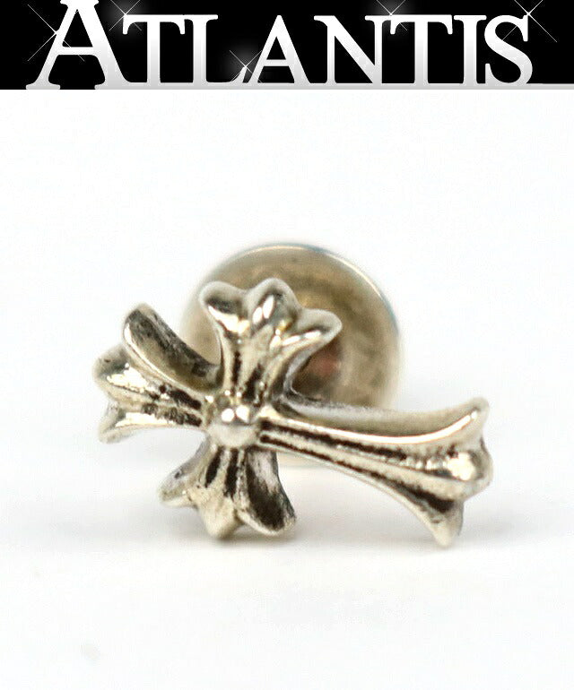 CHROME HEARTS Silver 925 2 FAT CH Cross Stud Earring