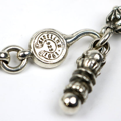 CHROME HEARTS Silver Cross Ball Barrel Bracelet.