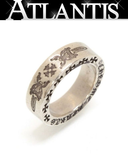 CHROME HEARTS Silver 925 Dagger Plus Spacer Ring Size JP 8