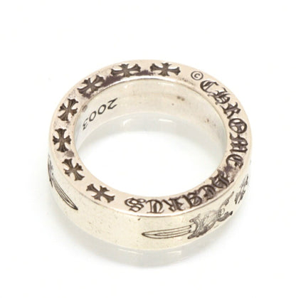 CHROME HEARTS Silver 925 Dagger Plus Spacer Ring Size JP 8