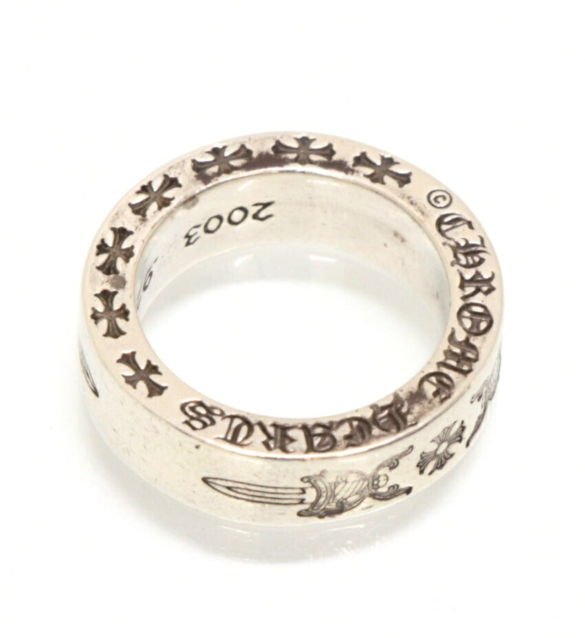 CHROME HEARTS Silver 925 Dagger Plus Spacer Ring Size JP 8