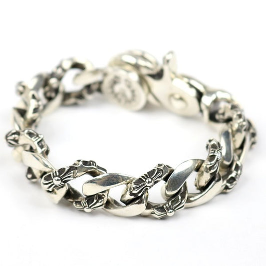 CHROME HEARTS Fancy After-Diamond Clip Bracelet Silver