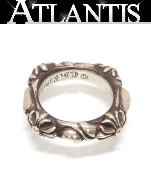 CHROME HEARTS Silver 925 SBT Band Ring Size JP 6