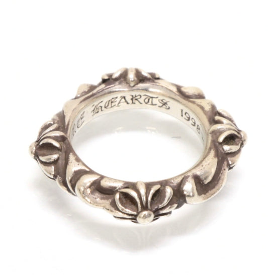 CHROME HEARTS Silver 925 SBT Band Ring Size JP 6
