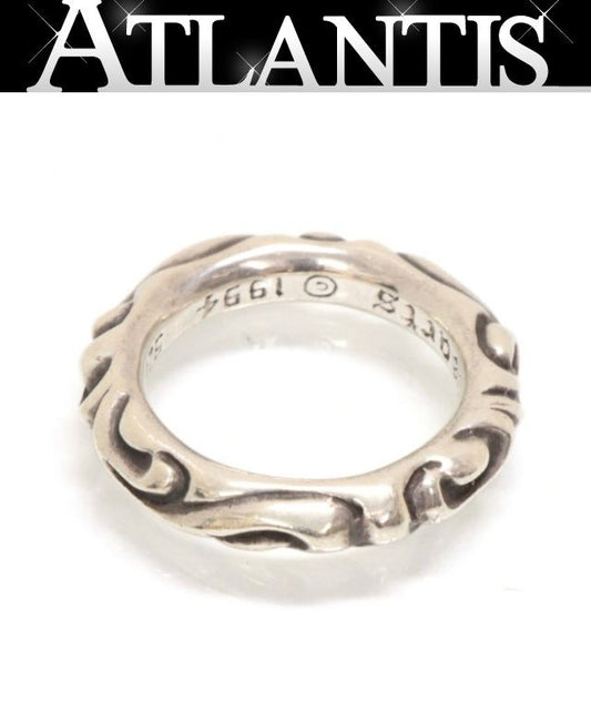 CHROME HEARTS Scroll Band Ring Silver Size JP 14