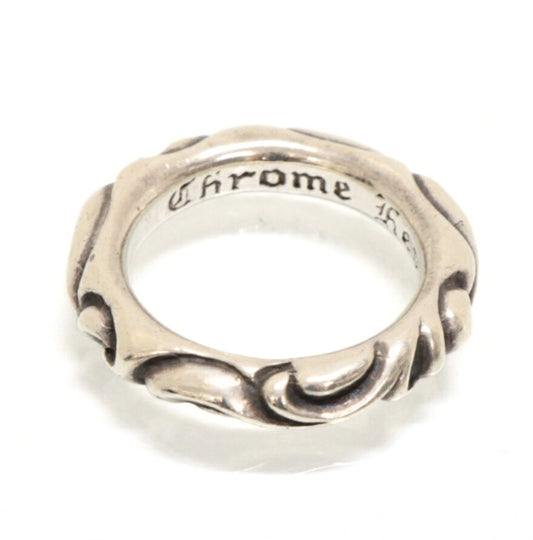 CHROME HEARTS Scroll Band Ring Silver Size JP 14