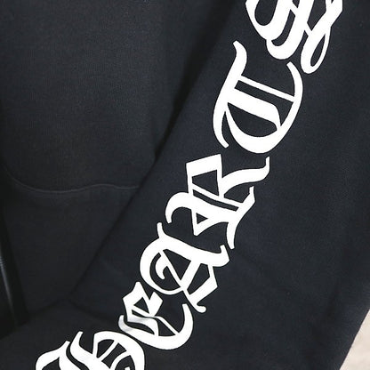 CHROME HEARTS Thermal Lined Old English Hoodie Black Size XL
