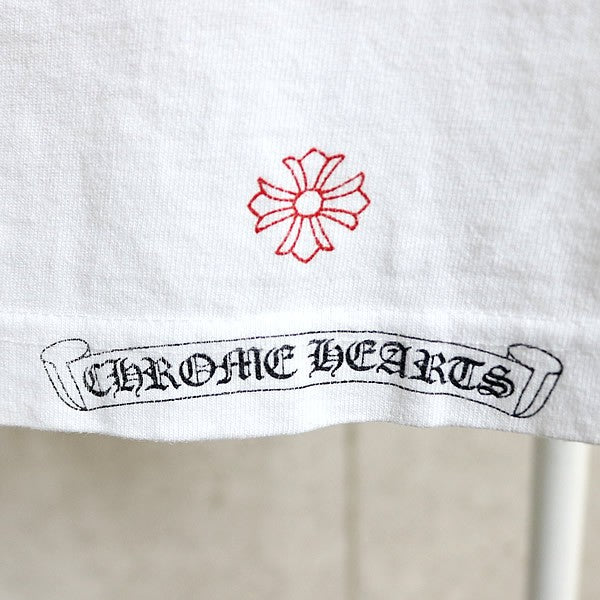 CHROME HEARTS Old Star Print T-Shirt White Size M