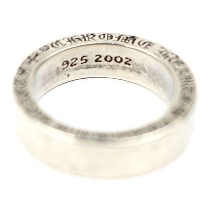 CHROME HEARTS Spacer Black Diamond Ring Silver Size JP 13.5
