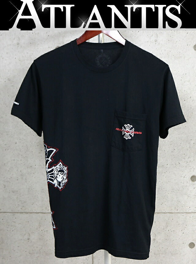 CHROME HEARTS Guns N' Roses Short T-Shirt Black Size M