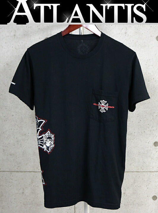 CHROME HEARTS Guns N' Roses Short T-Shirt Black Size M