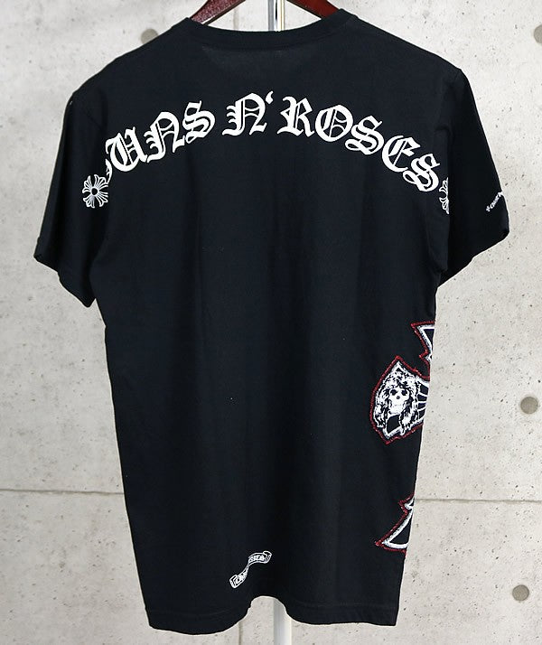 CHROME HEARTS Guns N' Roses Short T-Shirt Black Size M