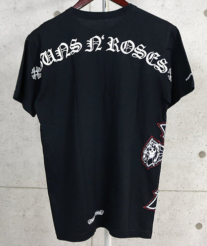 CHROME HEARTS Guns N' Roses Short T-Shirt Black Size M