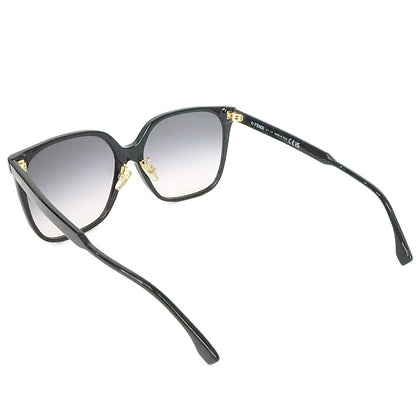 FENDI Acetate Sunglasses Black Size 59□16