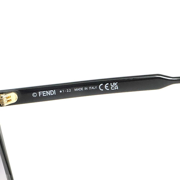 FENDI Acetate Sunglasses Black Size 59□16