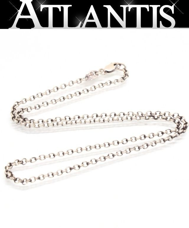 CHROME HEARTS 16 Inch Roll Chain Silver Necklace SV925