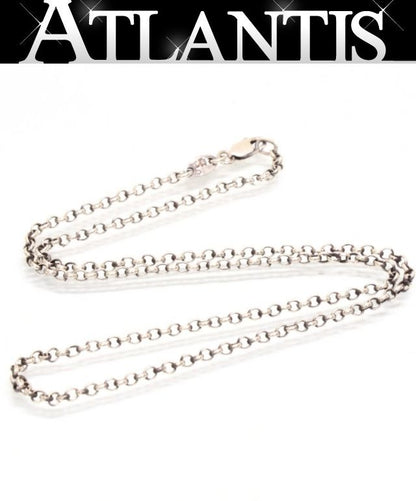 CHROME HEARTS 16 Inch Roll Chain Silver Necklace SV925