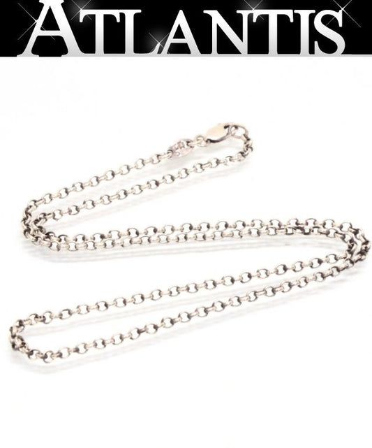 CHROME HEARTS 16 Inch Roll Chain Silver Necklace SV925