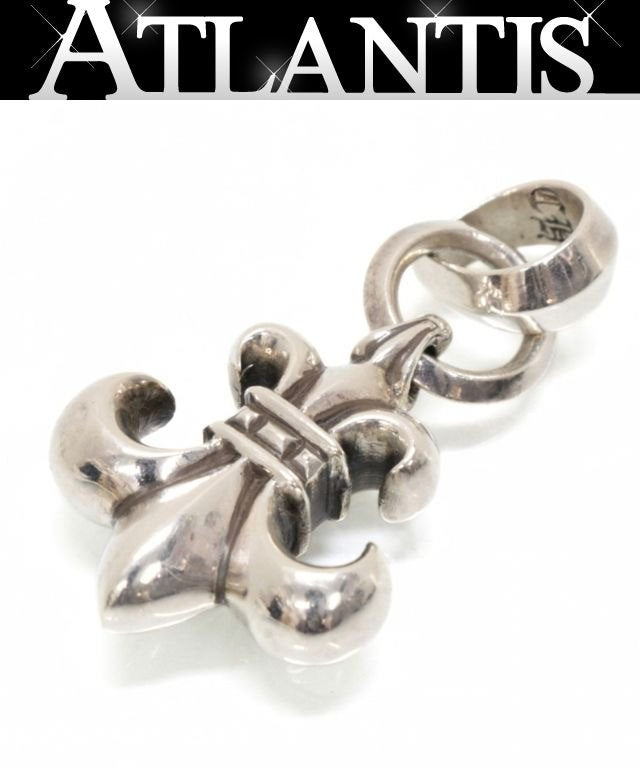 CHROME HEARTS BS Fleur With Bail Silver Pendant