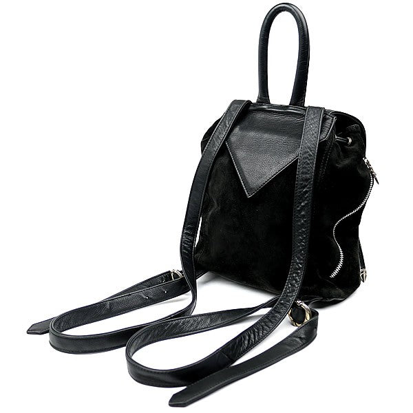 CHROME HEARTS Iggy Dagger Suede Leather Backpack Black