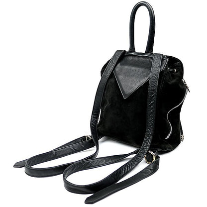CHROME HEARTS Iggy Dagger Suede Leather Backpack Black