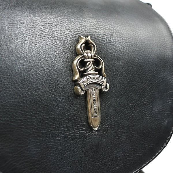 CHROME HEARTS Iggy Dagger Suede Leather Backpack Black