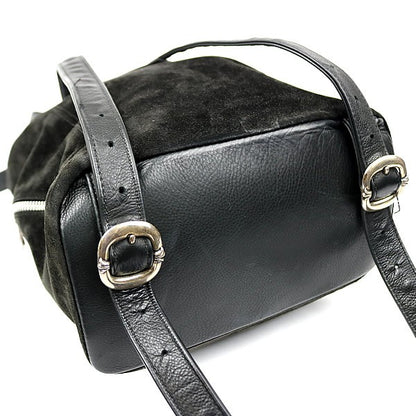 CHROME HEARTS Iggy Dagger Suede Leather Backpack Black