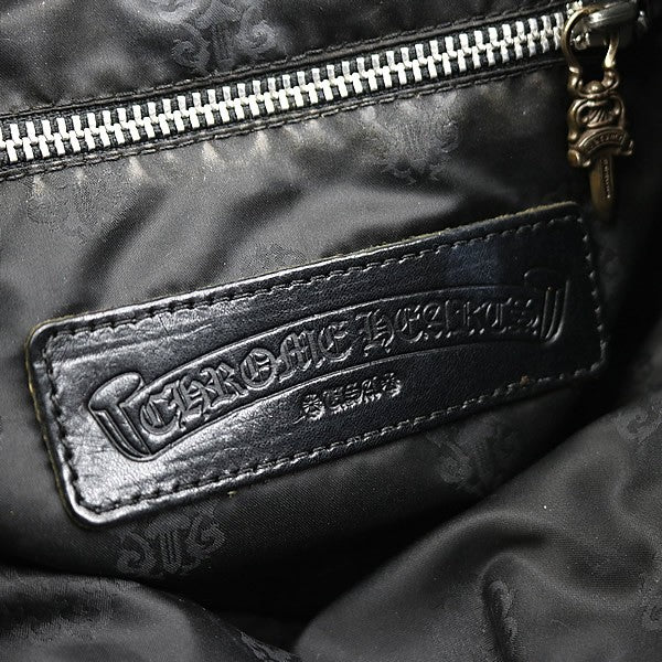 CHROME HEARTS Iggy Dagger Suede Leather Backpack Black