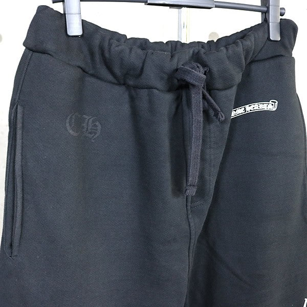 CHROME HEARTS Old English Black/White Sweatpants Size M