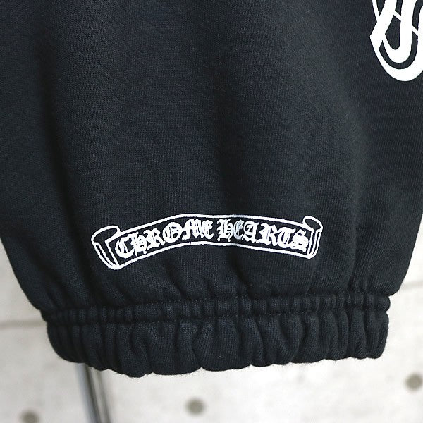 CHROME HEARTS Old English Black/White Sweatpants Size M