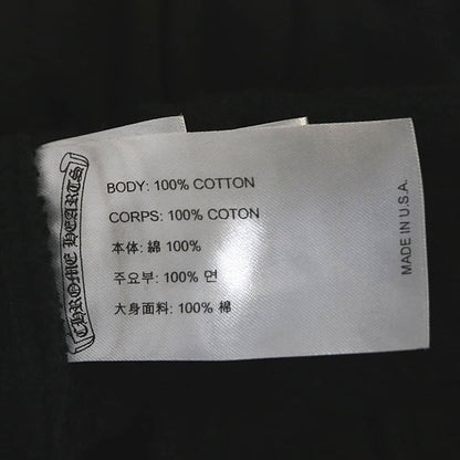 CHROME HEARTS Old English Black/White Sweatpants Size M