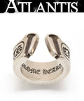 CHROME HEARTS Large Scroll Label Ring SV925 Size JP 11.5