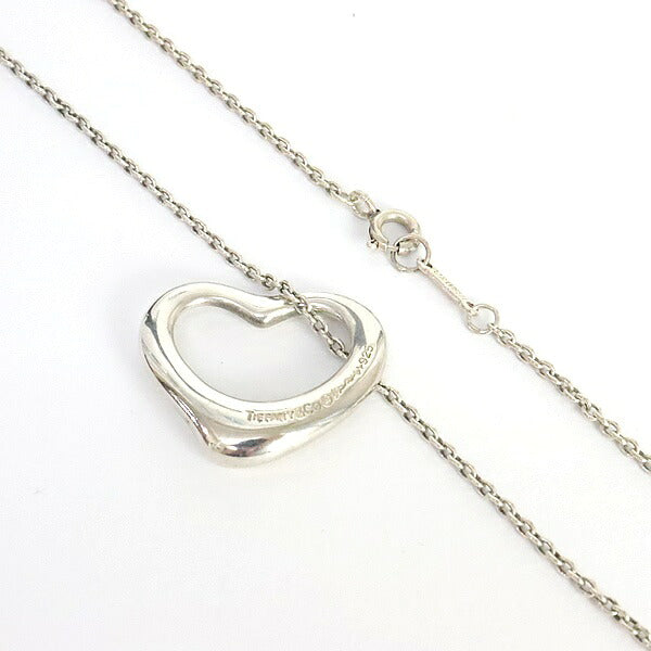 TIFFANY&Co. Open Heart SV925 Silver Necklace