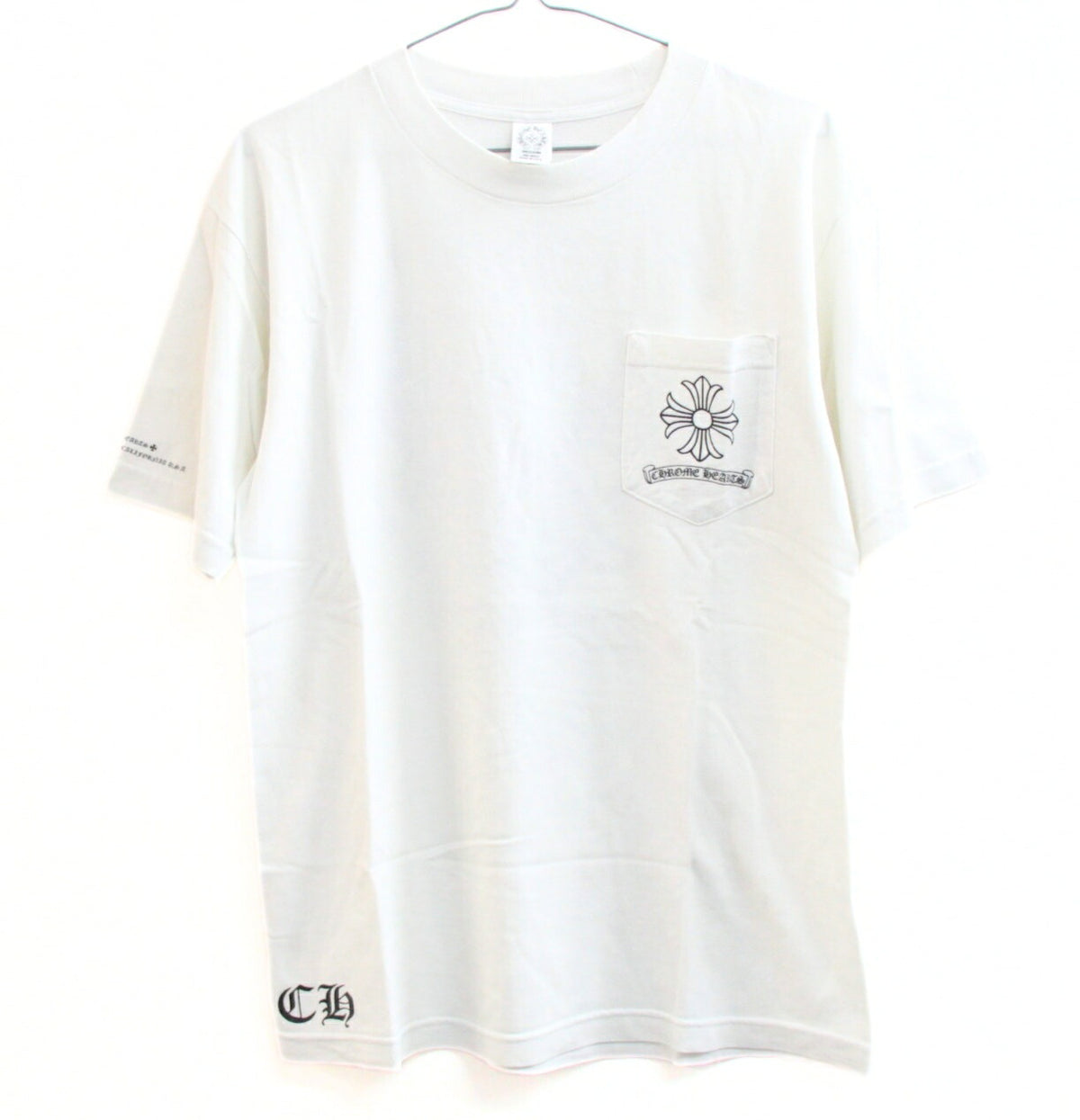 CHROME HEARTS Old CH Plus Pocket T-Shirt White Size M
