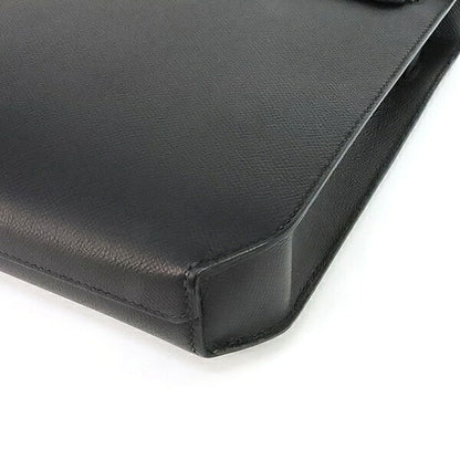 HERMES Kelly Depeches 36 Epsom Leather Briefcase Stamp Black