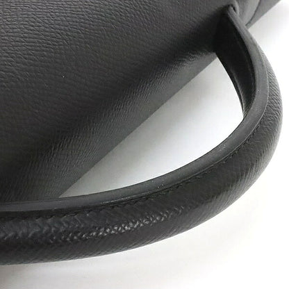 HERMES Kelly Depeches 36 Epsom Leather Briefcase Stamp Black