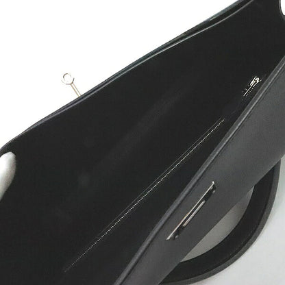 HERMES Kelly Depeches 36 Epsom Leather Briefcase Stamp Black