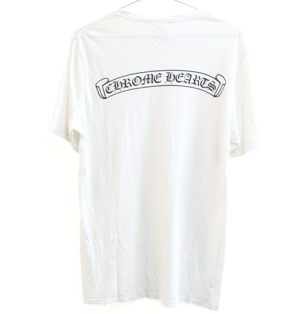 CHROME HEARTS Old Scroll Horseshoe T-Shirt White Size S