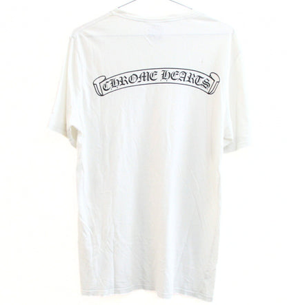 CHROME HEARTS Old Scroll Horseshoe T-Shirt White Size S
