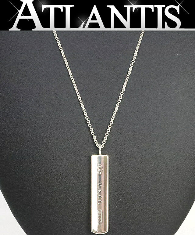 TIFFANY&Co. Narrow Plate SV925 Silver Necklace