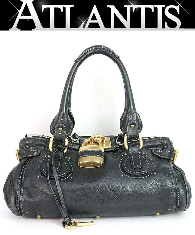 Chloe Paddington Leather Handbag Black