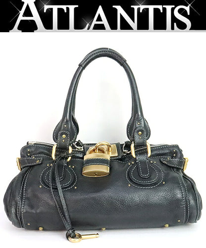Chloe Paddington Leather Handbag Black