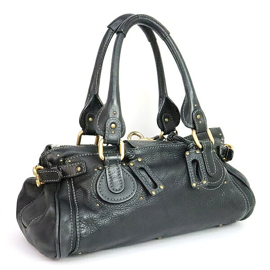 Chloe Paddington Leather Handbag Black