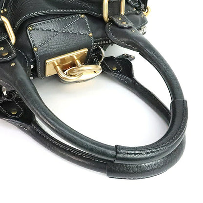 Chloe Paddington Leather Handbag Black