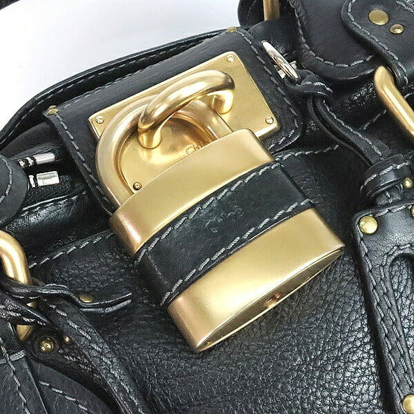 Chloe Paddington Leather Handbag Black