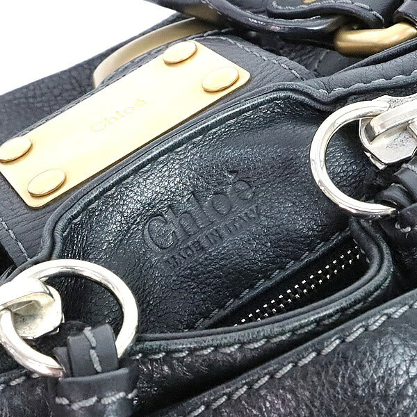 Chloe Paddington Leather Handbag Black