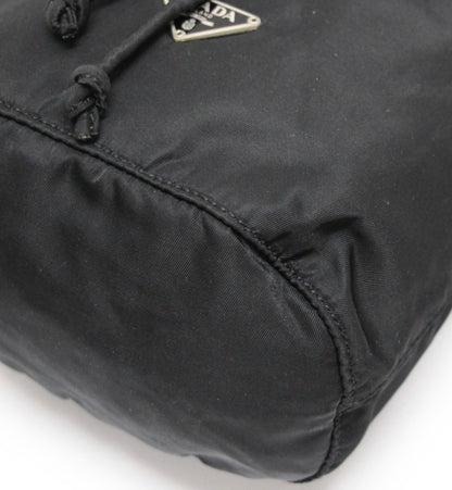 PRADA Drawstring Nylon Handbag Black
