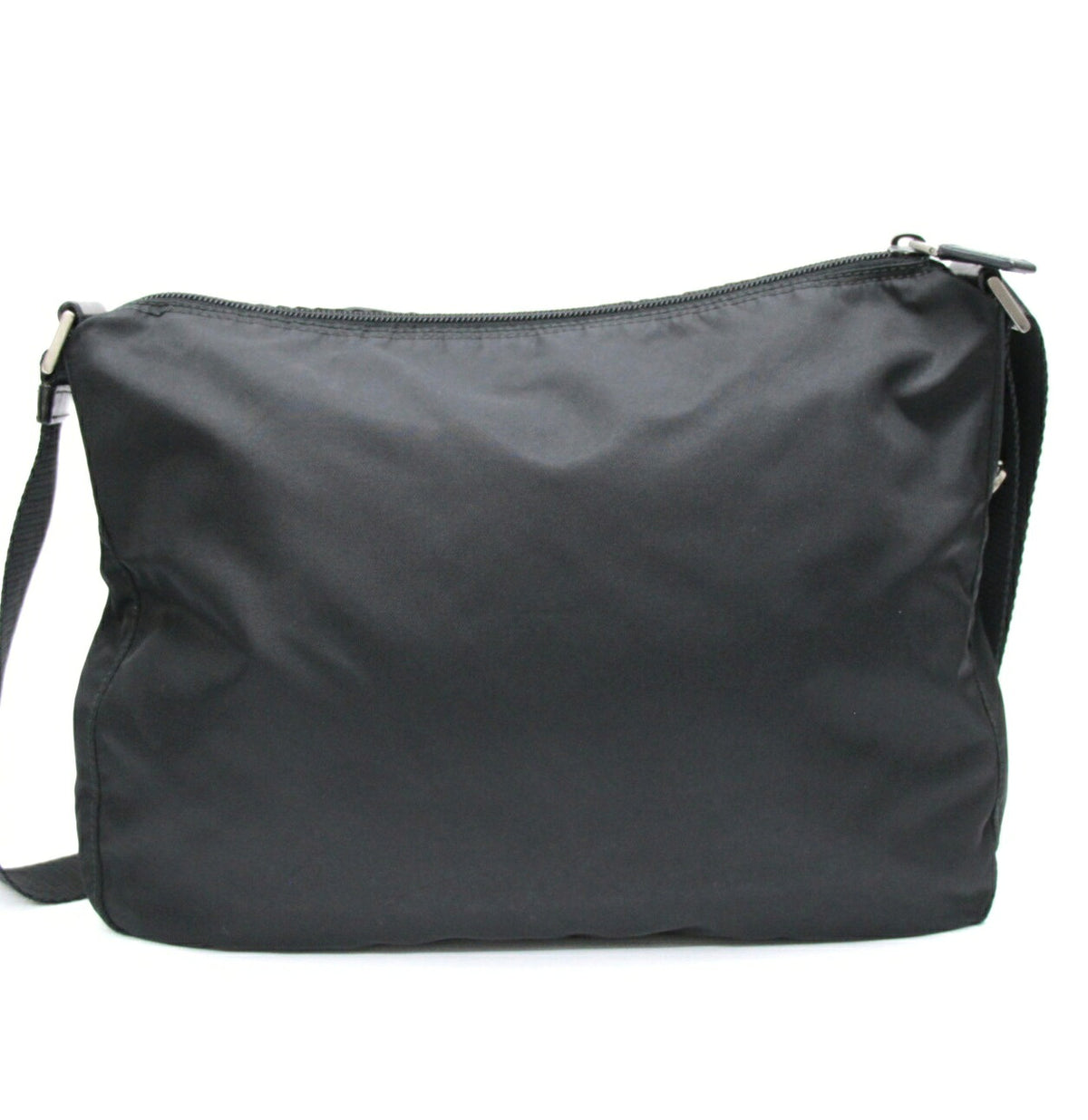 PRADA Triangle Logo Nylon Bag Black