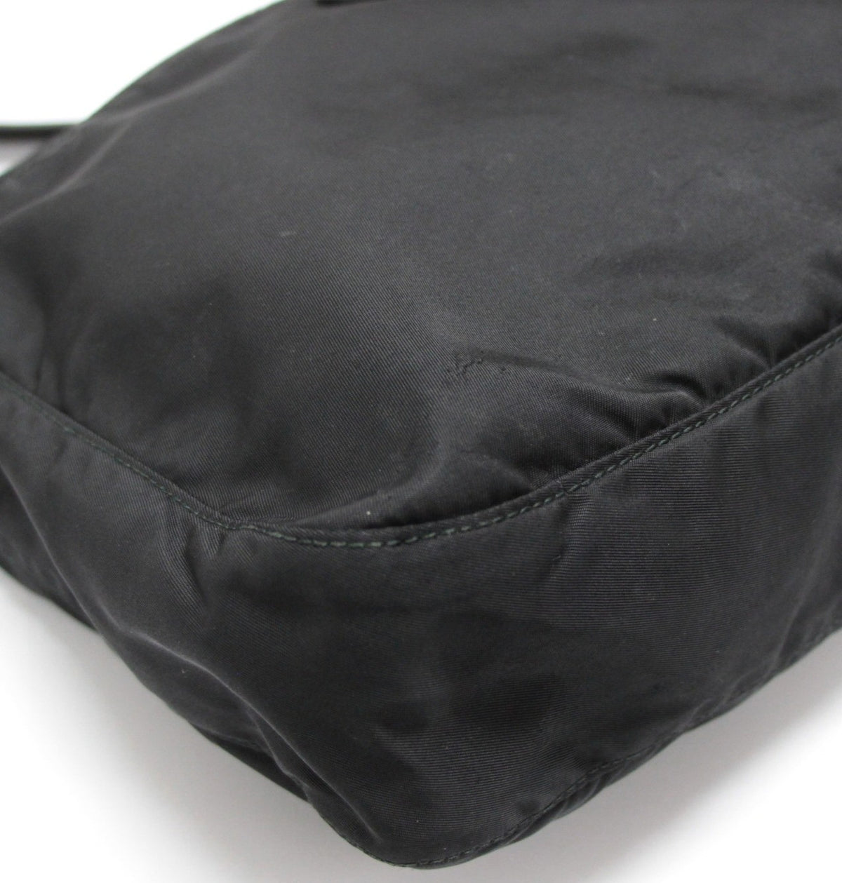 PRADA Triangle Logo Nylon Bag Black